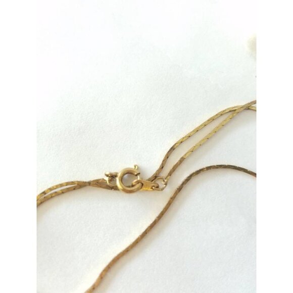 Vintage Gold tone‎ faux pearl necklace. Korea. - Picture 2 of 4